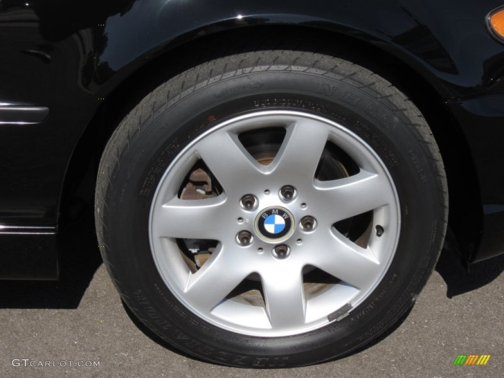 2002 3 Series 325i Sedan - Jet Black / Sand photo #41