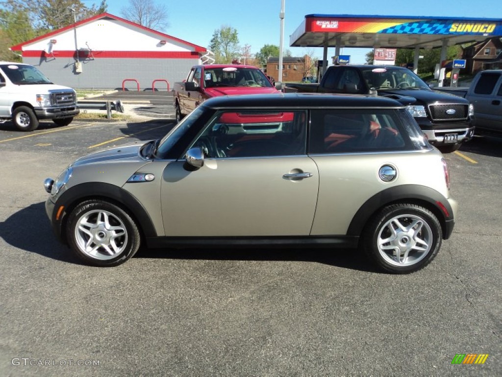 2009 Cooper S Hardtop - Sparkling Silver Metallic / Gravity Tuscan Beige Leather photo #1