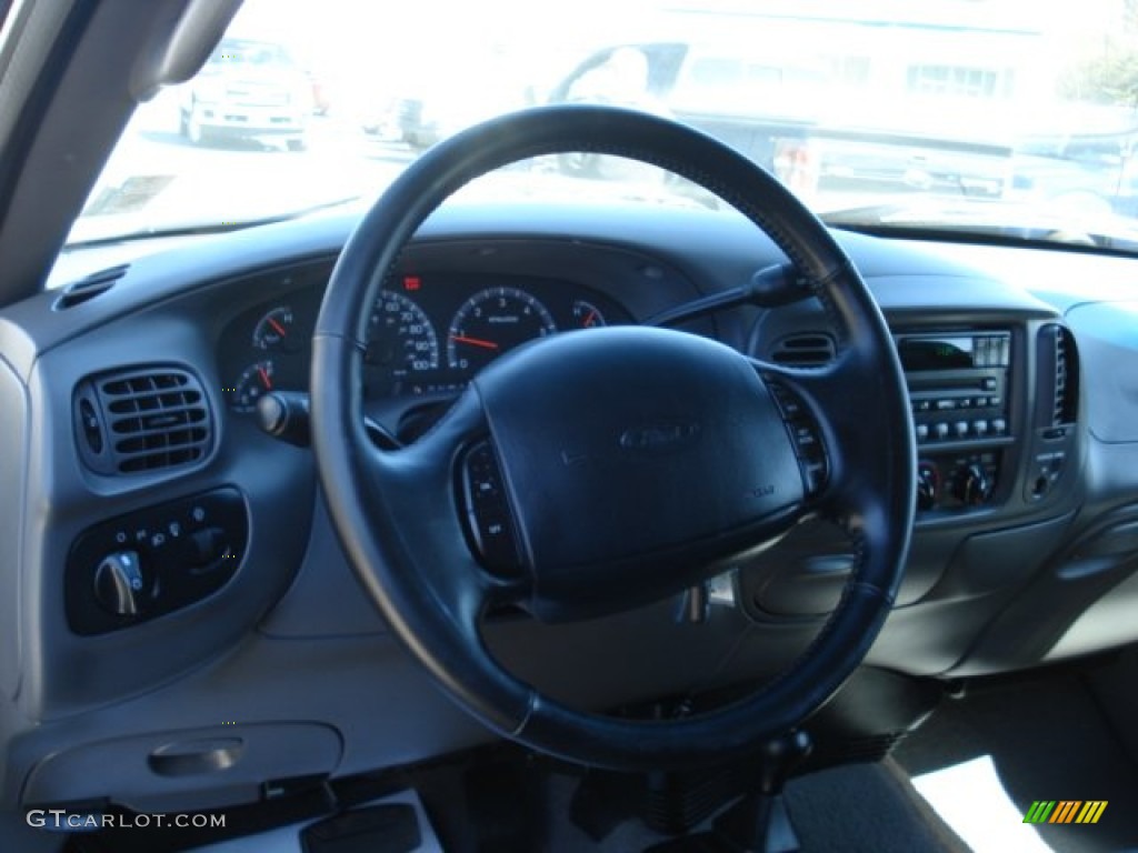 2002 F150 XLT SuperCab 4x4 - Silver Metallic / Medium Graphite photo #10