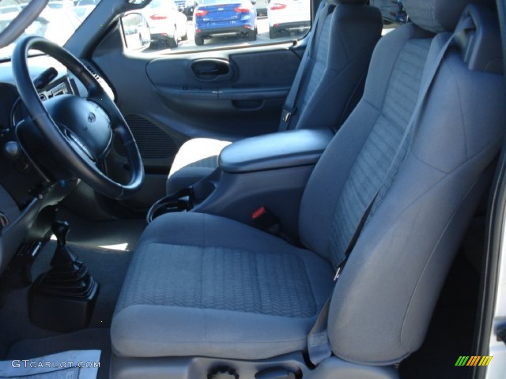 2002 F150 XLT SuperCab 4x4 - Silver Metallic / Medium Graphite photo #11