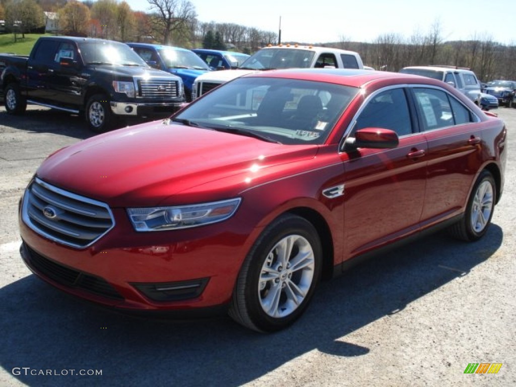 2013 Taurus SEL AWD - Ruby Red Metallic / Charcoal Black photo #4
