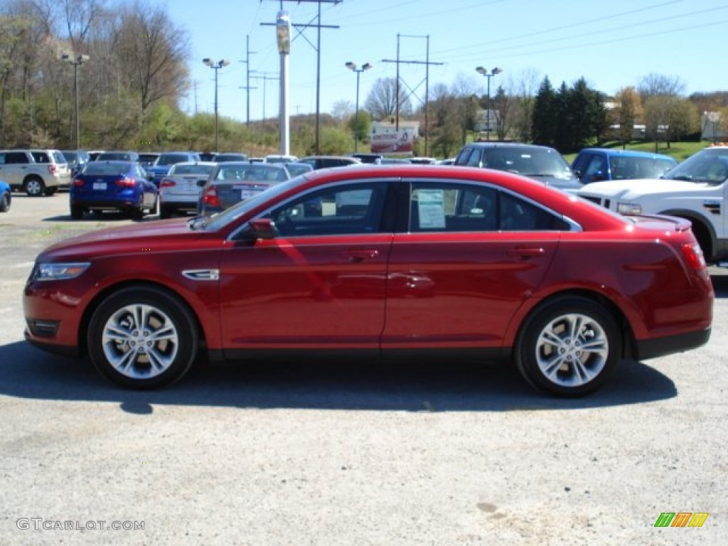 2013 Taurus SEL AWD - Ruby Red Metallic / Charcoal Black photo #5