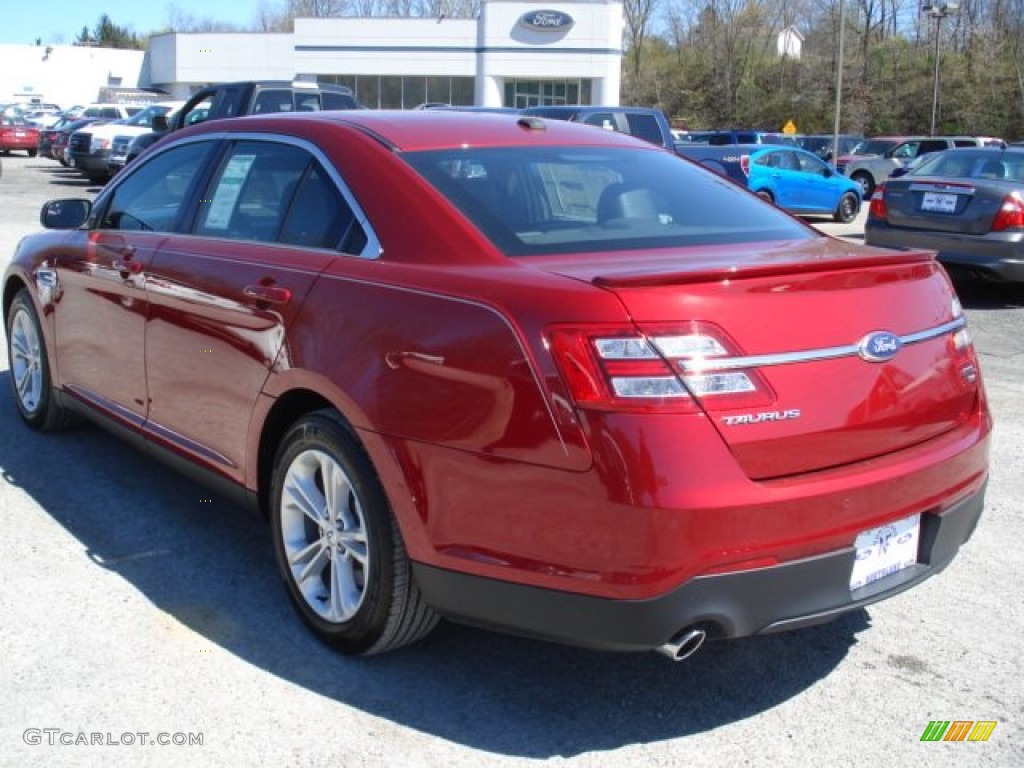 2013 Taurus SEL AWD - Ruby Red Metallic / Charcoal Black photo #6