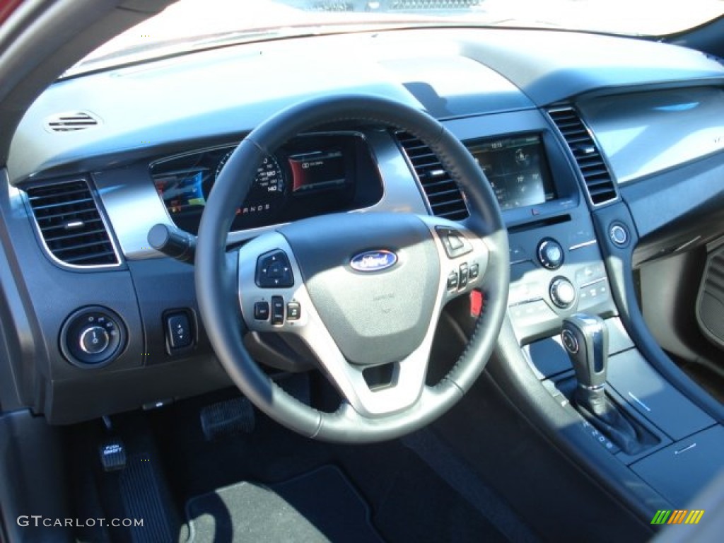 2013 Taurus SEL AWD - Ruby Red Metallic / Charcoal Black photo #10