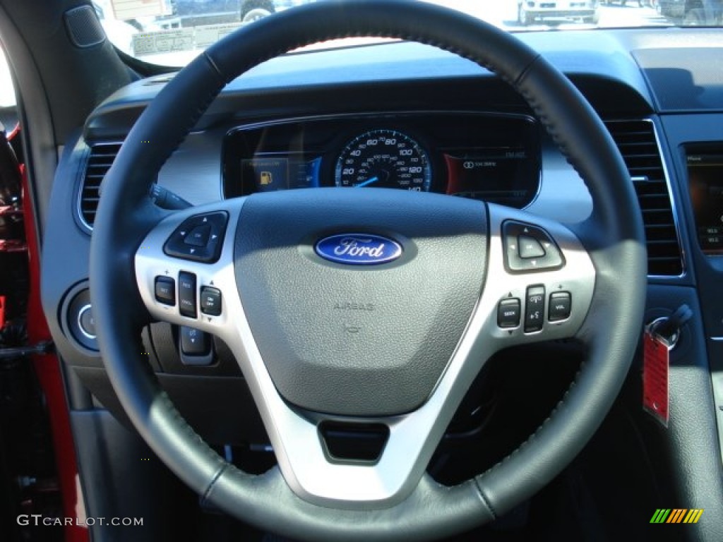 2013 Taurus SEL AWD - Ruby Red Metallic / Charcoal Black photo #18