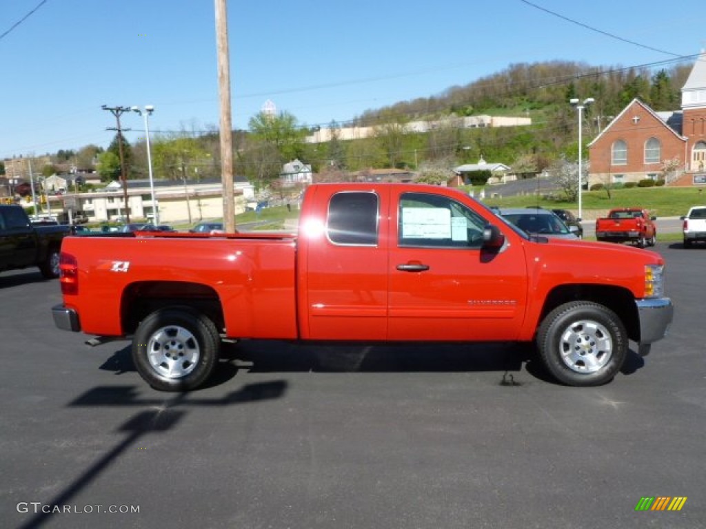 2012 Silverado 1500 LT Extended Cab 4x4 - Victory Red / Ebony photo #8