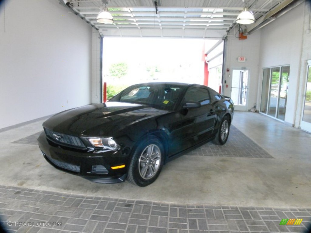 2011 Mustang V6 Premium Coupe - Ebony Black / Charcoal Black photo #1