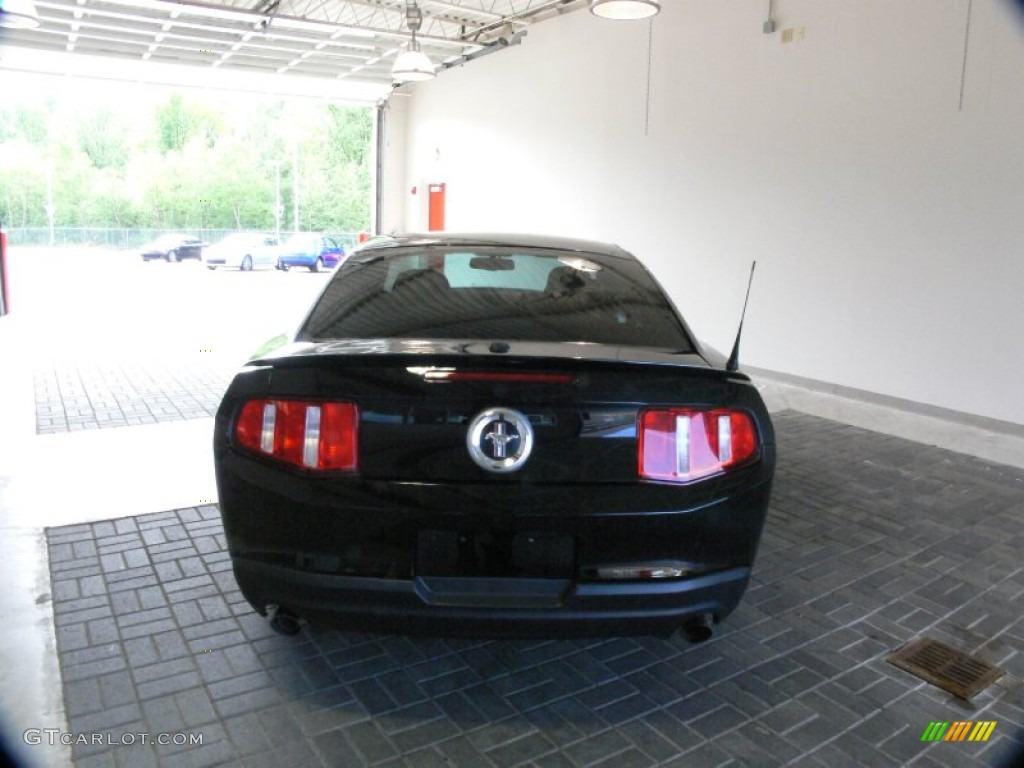 2011 Mustang V6 Premium Coupe - Ebony Black / Charcoal Black photo #4