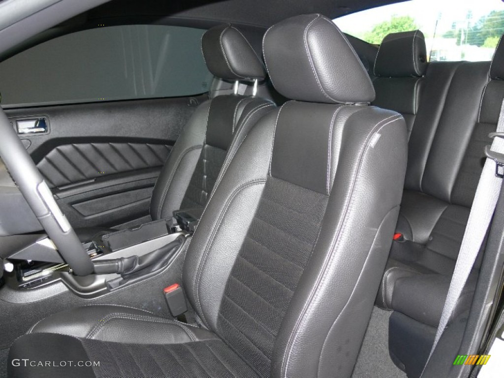 2011 Mustang V6 Premium Coupe - Ebony Black / Charcoal Black photo #32