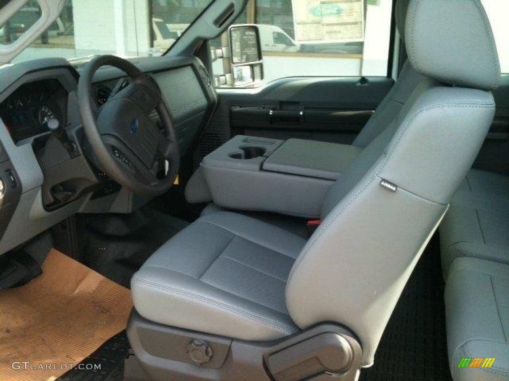 2012 F350 Super Duty XL SuperCab - Oxford White / Steel photo #5
