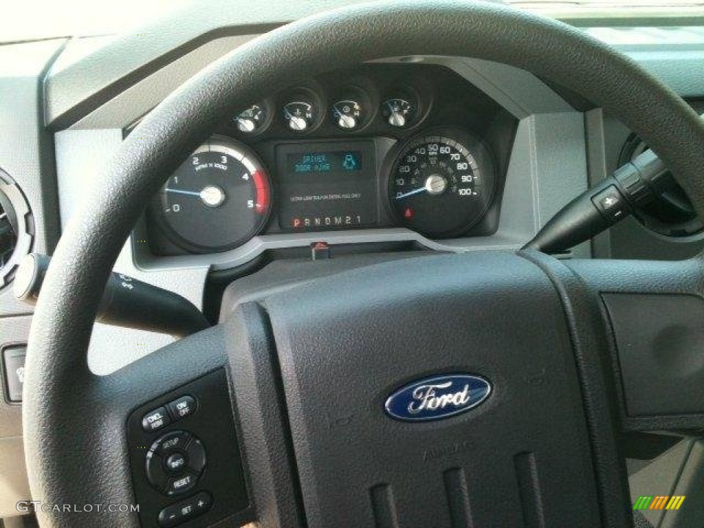 2012 F350 Super Duty XL SuperCab - Oxford White / Steel photo #6