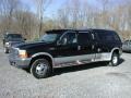 2000 Black Ford F350 Super Duty XLT Crew Cab 4x4 Dually  photo #2