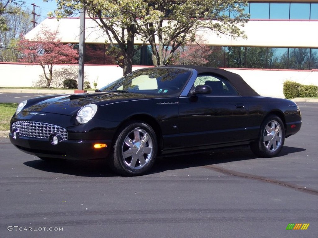 Evening Black Ford Thunderbird