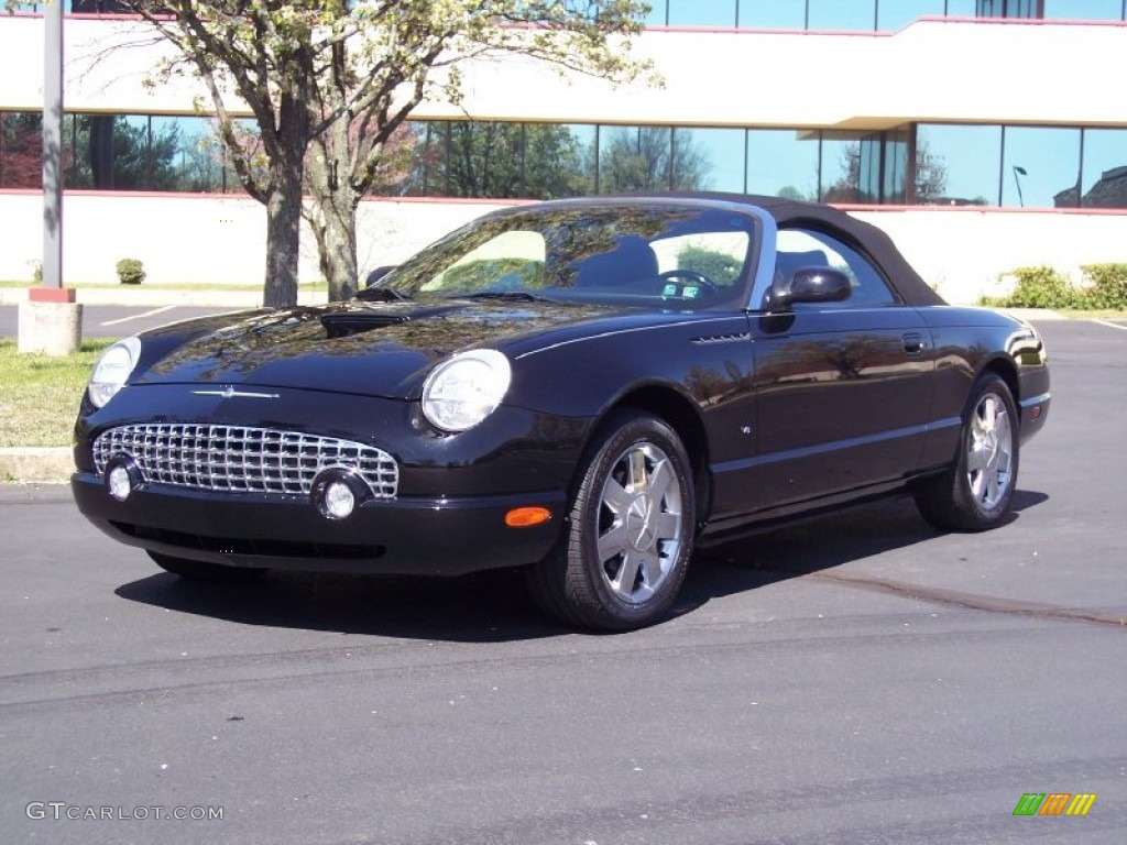 2003 Thunderbird Premium Roadster - Evening Black / Black Ink photo #2