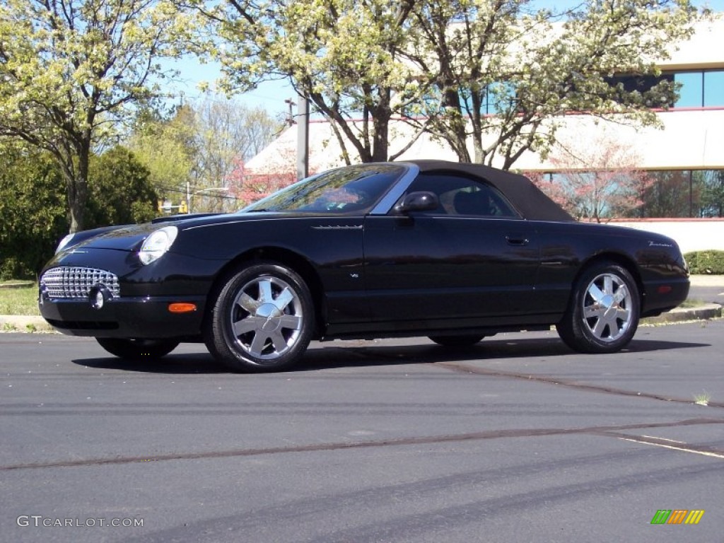2003 Thunderbird Premium Roadster - Evening Black / Black Ink photo #4