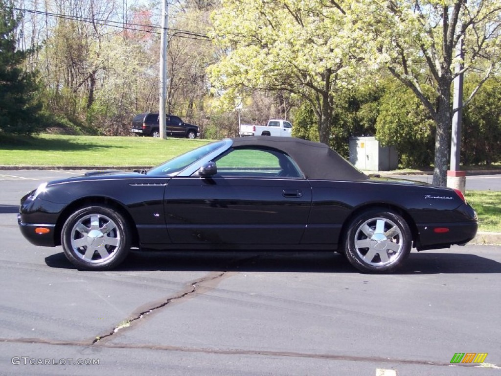 2003 Thunderbird Premium Roadster - Evening Black / Black Ink photo #5