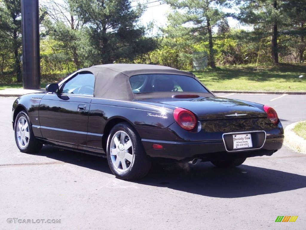 2003 Thunderbird Premium Roadster - Evening Black / Black Ink photo #8