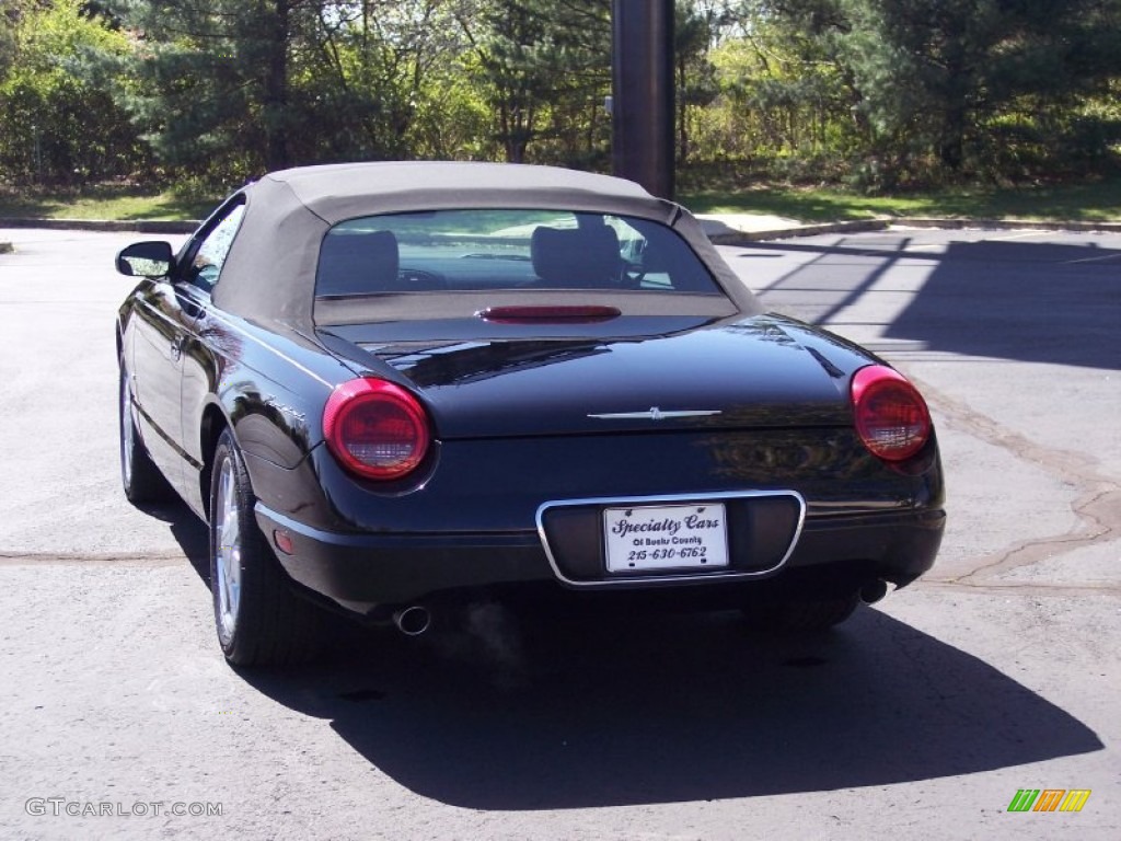 2003 Thunderbird Premium Roadster - Evening Black / Black Ink photo #10