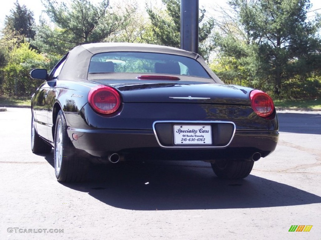2003 Thunderbird Premium Roadster - Evening Black / Black Ink photo #11