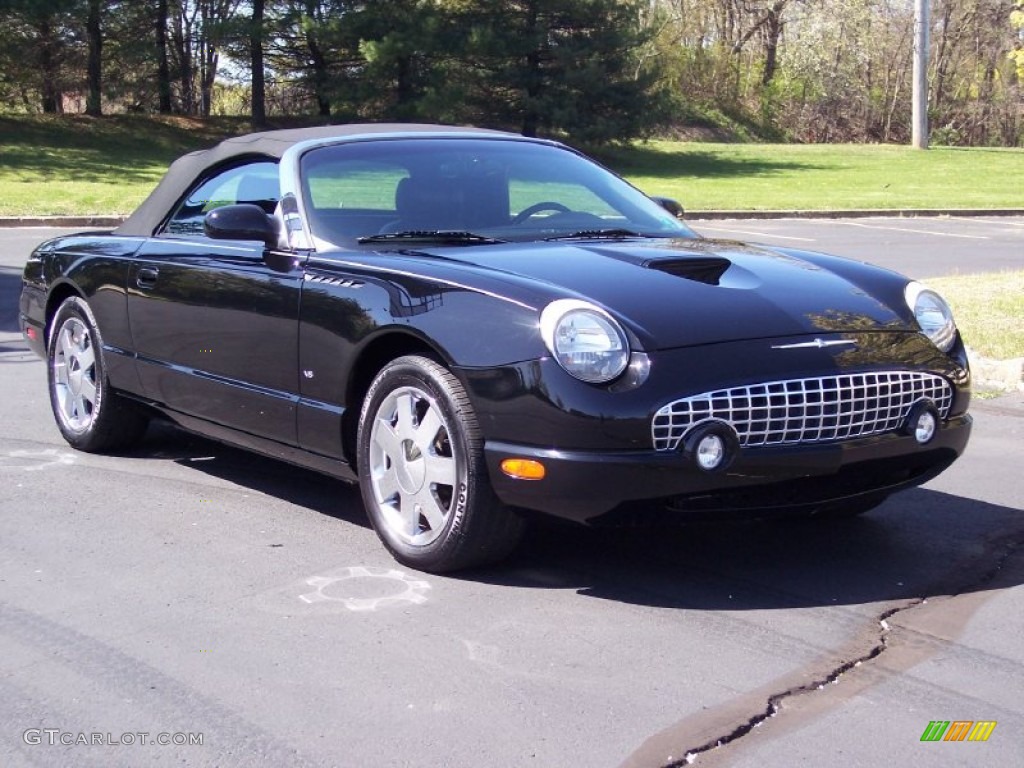 2003 Thunderbird Premium Roadster - Evening Black / Black Ink photo #16