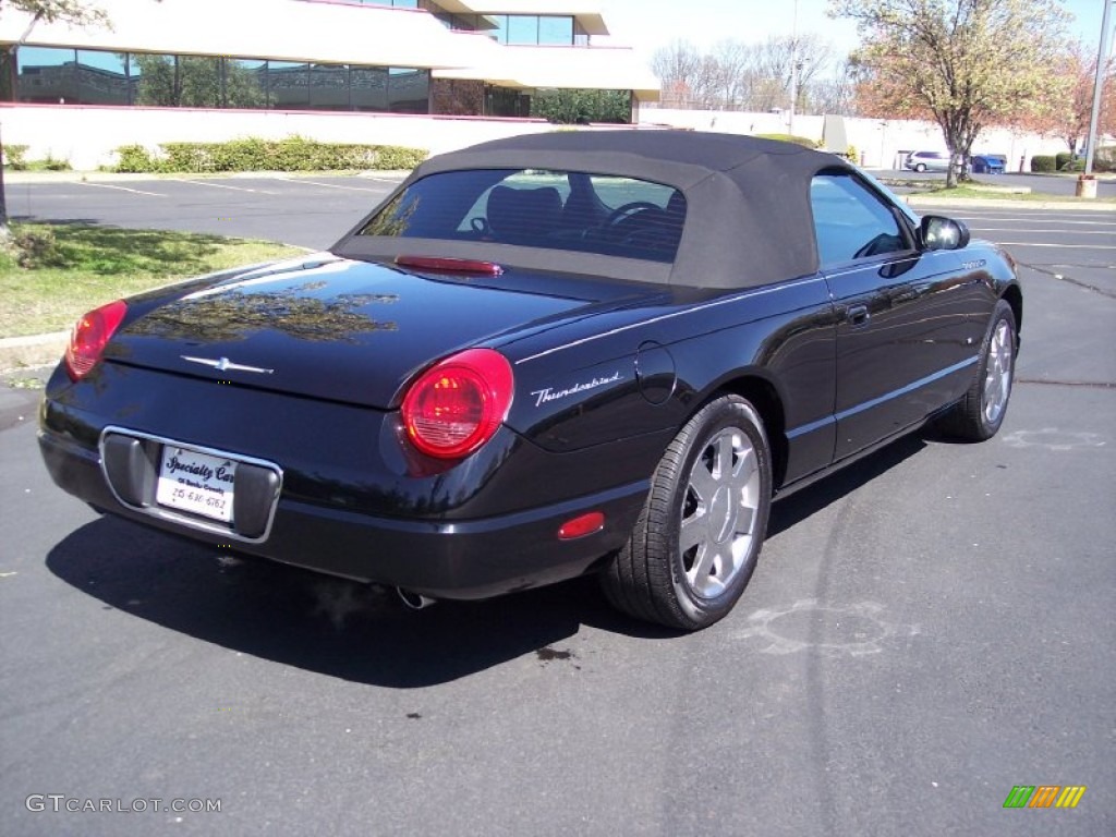 2003 Thunderbird Premium Roadster - Evening Black / Black Ink photo #20