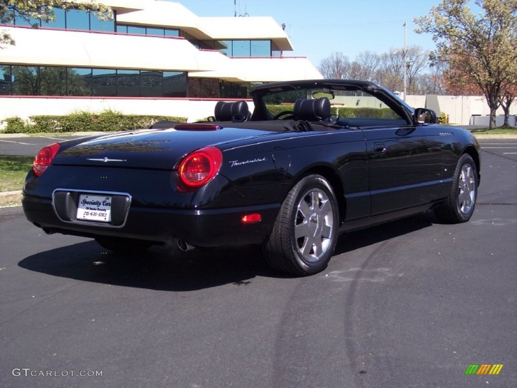2003 Thunderbird Premium Roadster - Evening Black / Black Ink photo #25