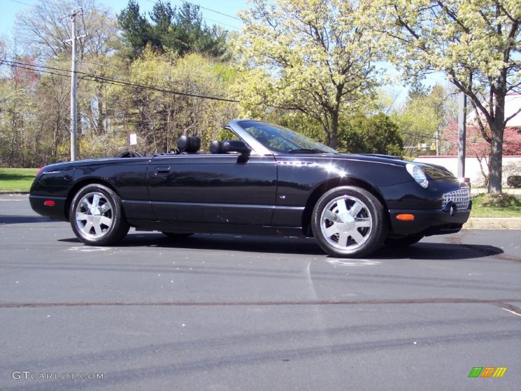 2003 Thunderbird Premium Roadster - Evening Black / Black Ink photo #27