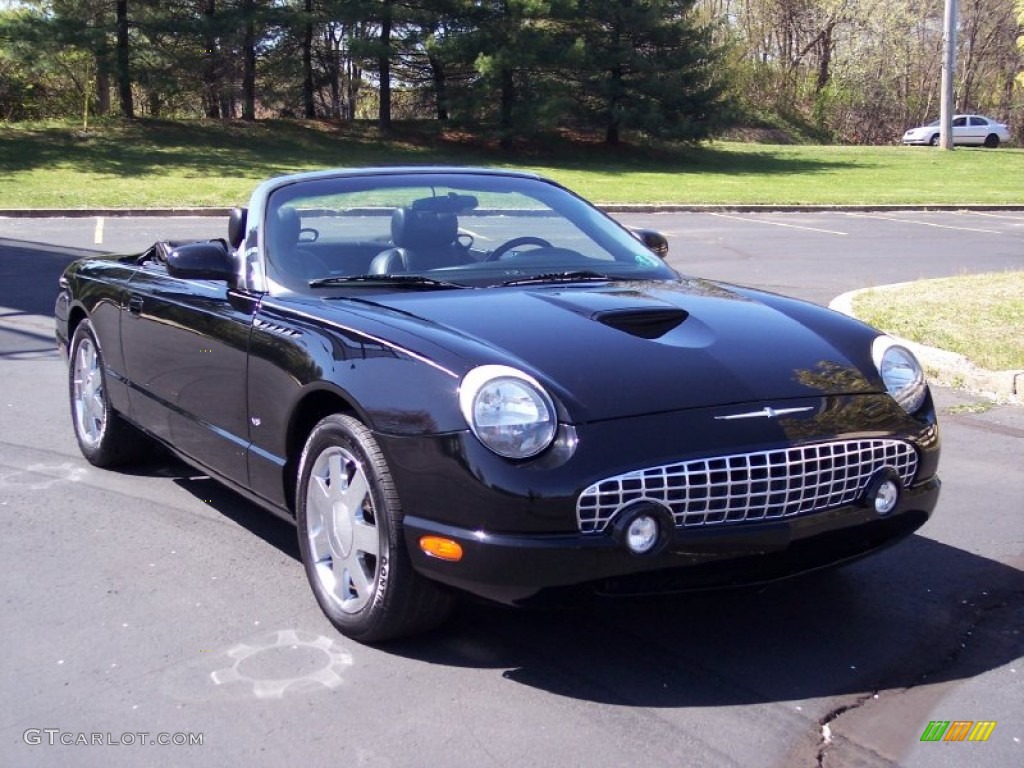 2003 Thunderbird Premium Roadster - Evening Black / Black Ink photo #29