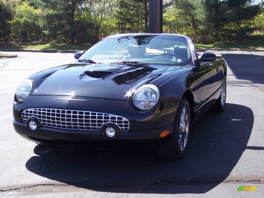 2003 Thunderbird Premium Roadster - Evening Black / Black Ink photo #30