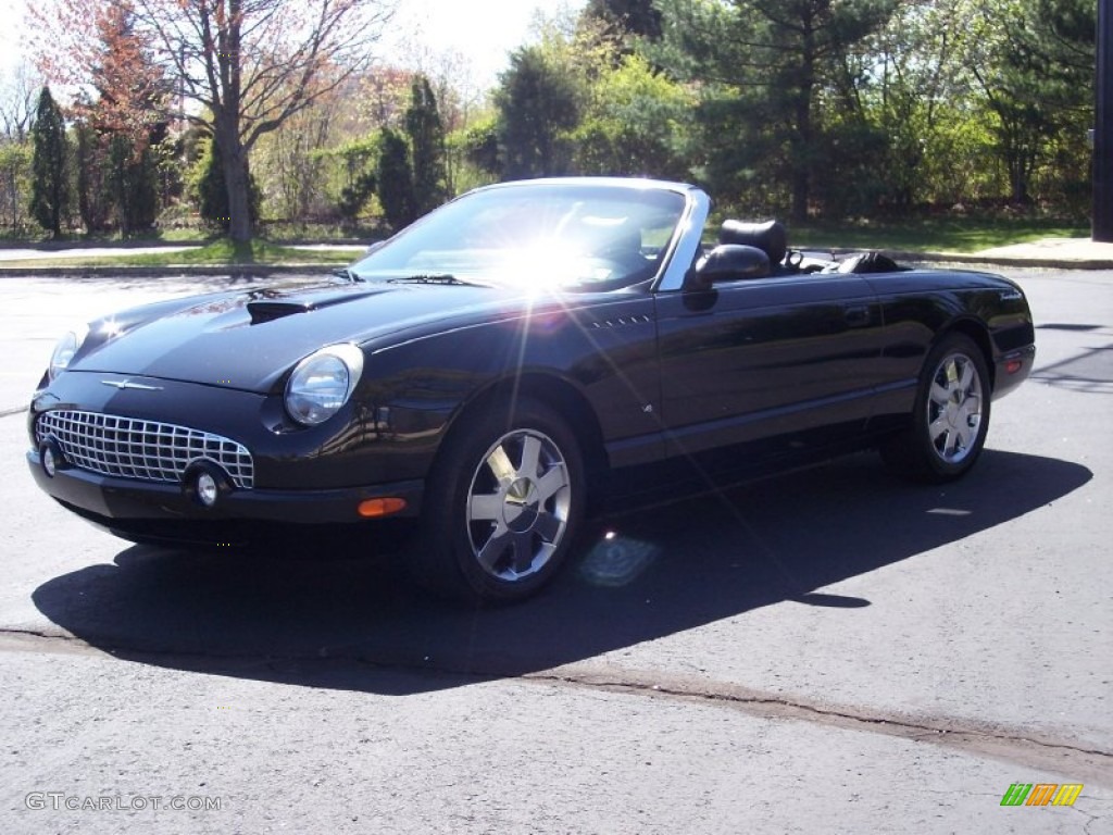 2003 Thunderbird Premium Roadster - Evening Black / Black Ink photo #31