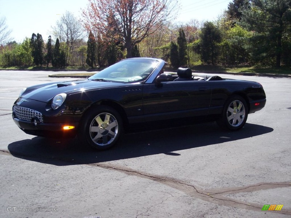 2003 Thunderbird Premium Roadster - Evening Black / Black Ink photo #32