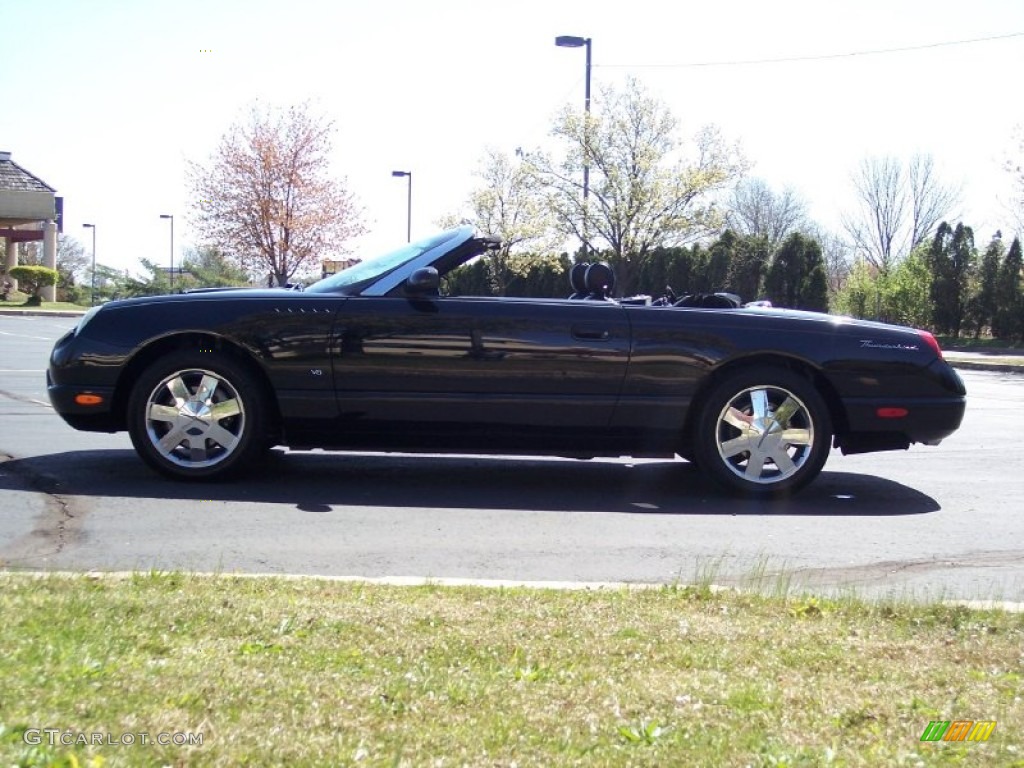 2003 Thunderbird Premium Roadster - Evening Black / Black Ink photo #33