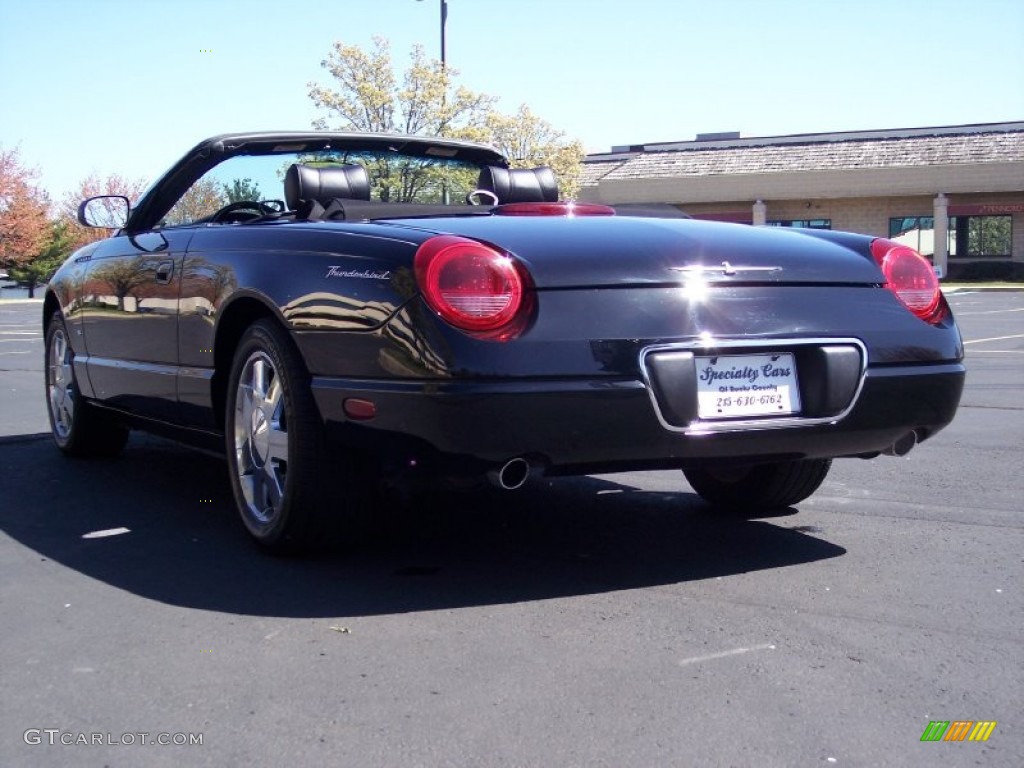 2003 Thunderbird Premium Roadster - Evening Black / Black Ink photo #35
