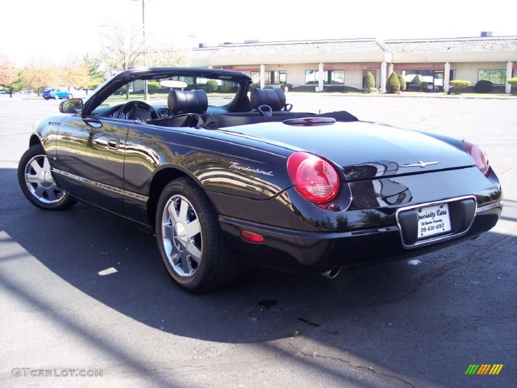 2003 Thunderbird Premium Roadster - Evening Black / Black Ink photo #83