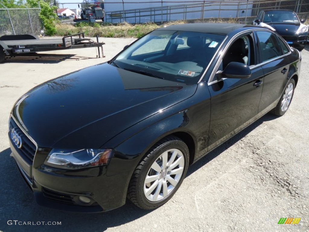 2009 A4 2.0T Premium quattro Sedan - Brilliant Black / Black photo #2
