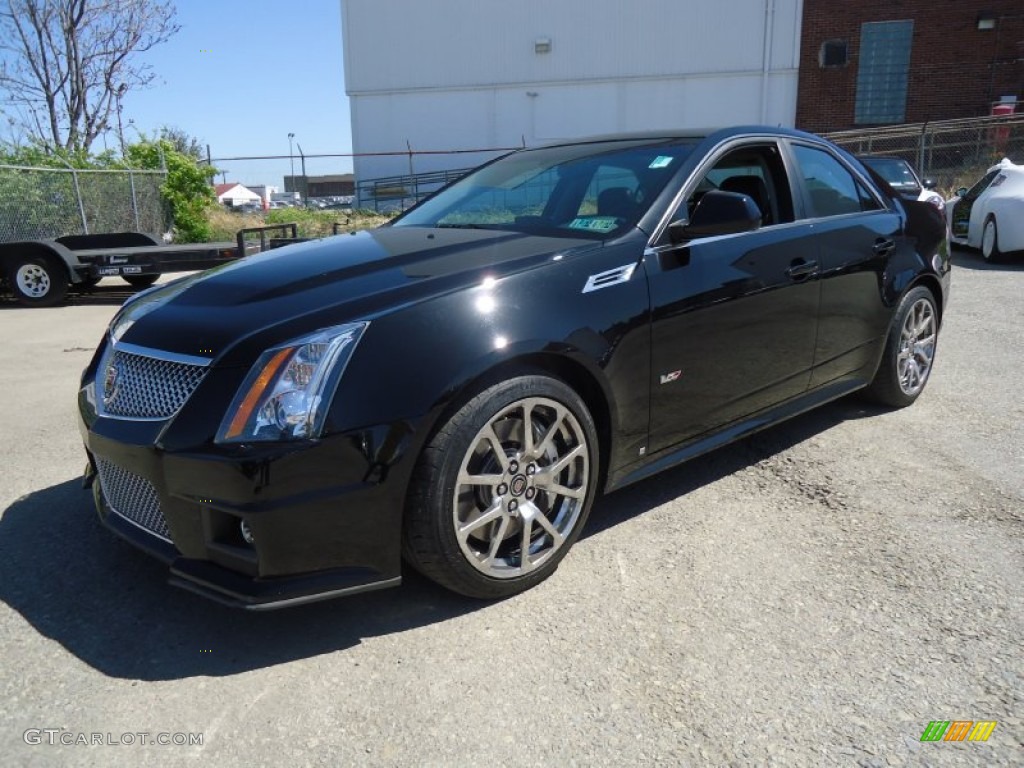 2009 CTS -V Sedan - Black Raven / Ebony photo #1