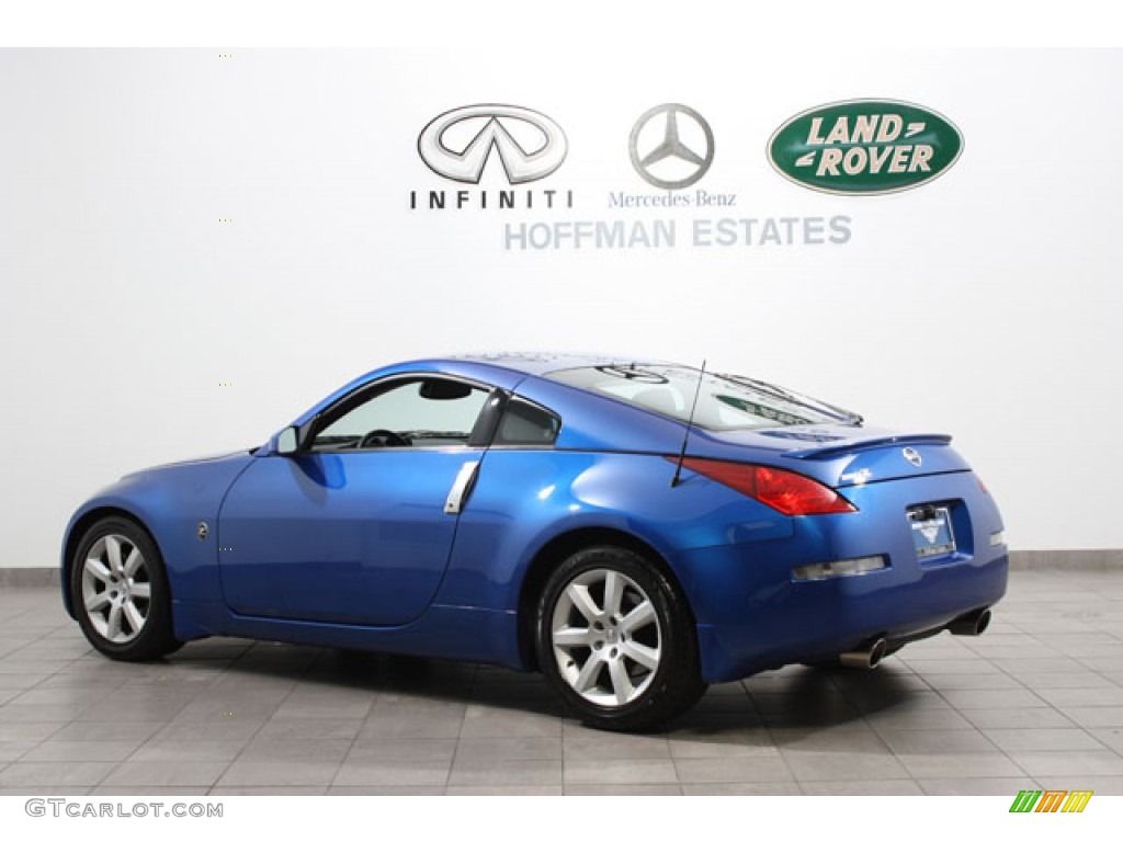 2005 350Z Touring Coupe - Daytona Blue Metallic / Charcoal photo #5