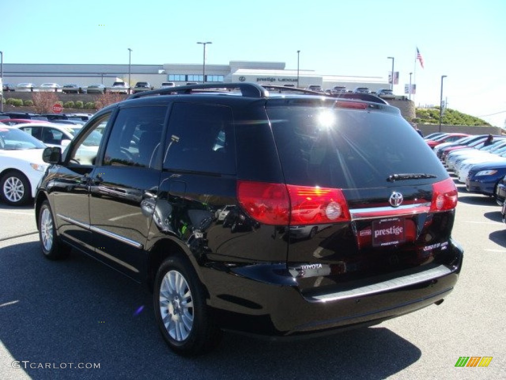 2010 Sienna Limited AWD - Black / Taupe photo #4