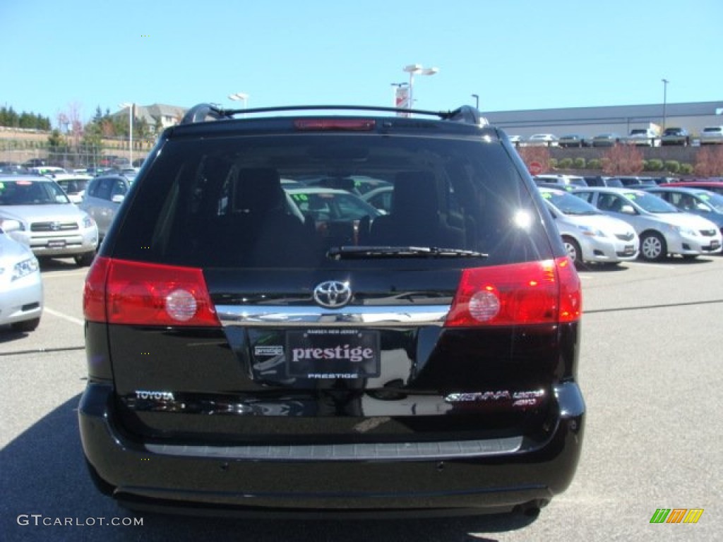 2010 Sienna Limited AWD - Black / Taupe photo #5