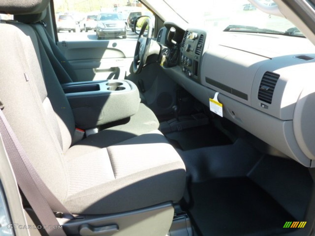 2012 Sierra 1500 Extended Cab 4x4 - Stealth Gray Metallic / Dark Titanium photo #10