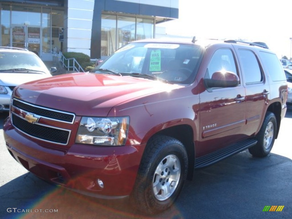 2007 Tahoe LS 4x4 - Sport Red Metallic / Dark Titanium/Light Titanium photo #2
