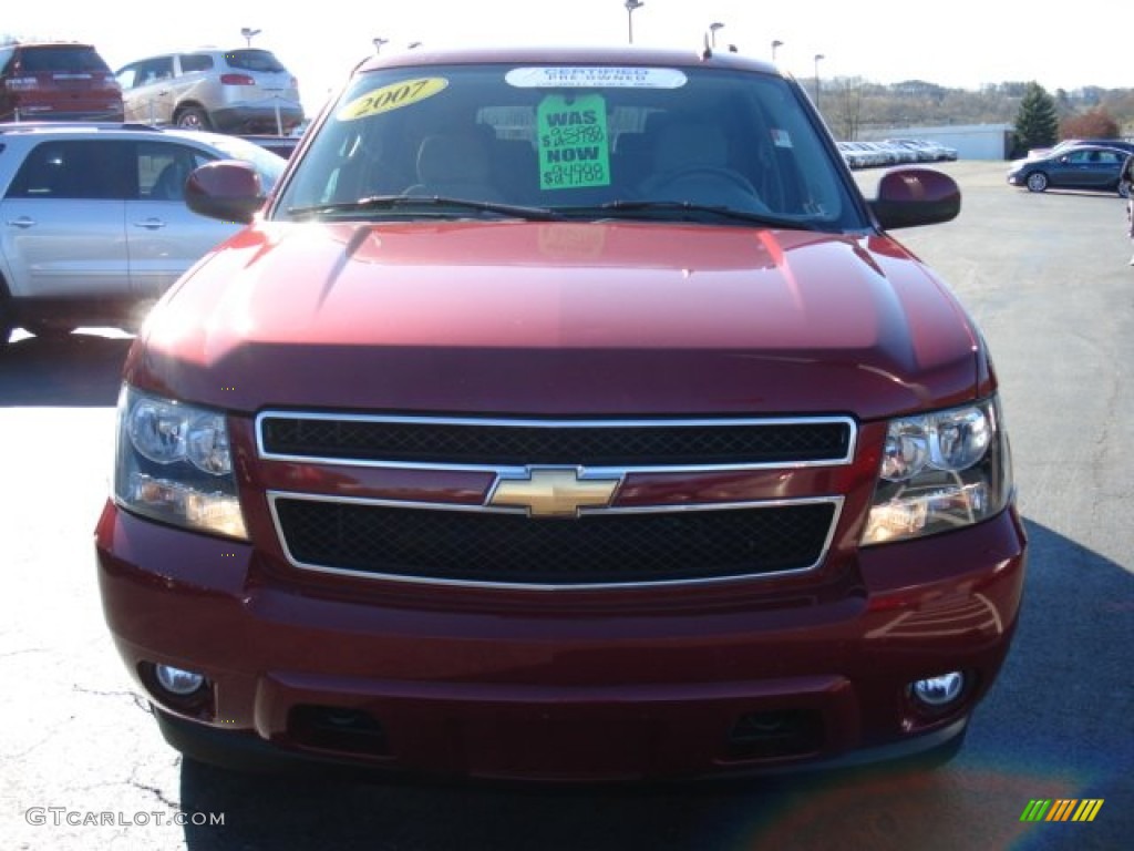 2007 Tahoe LS 4x4 - Sport Red Metallic / Dark Titanium/Light Titanium photo #3