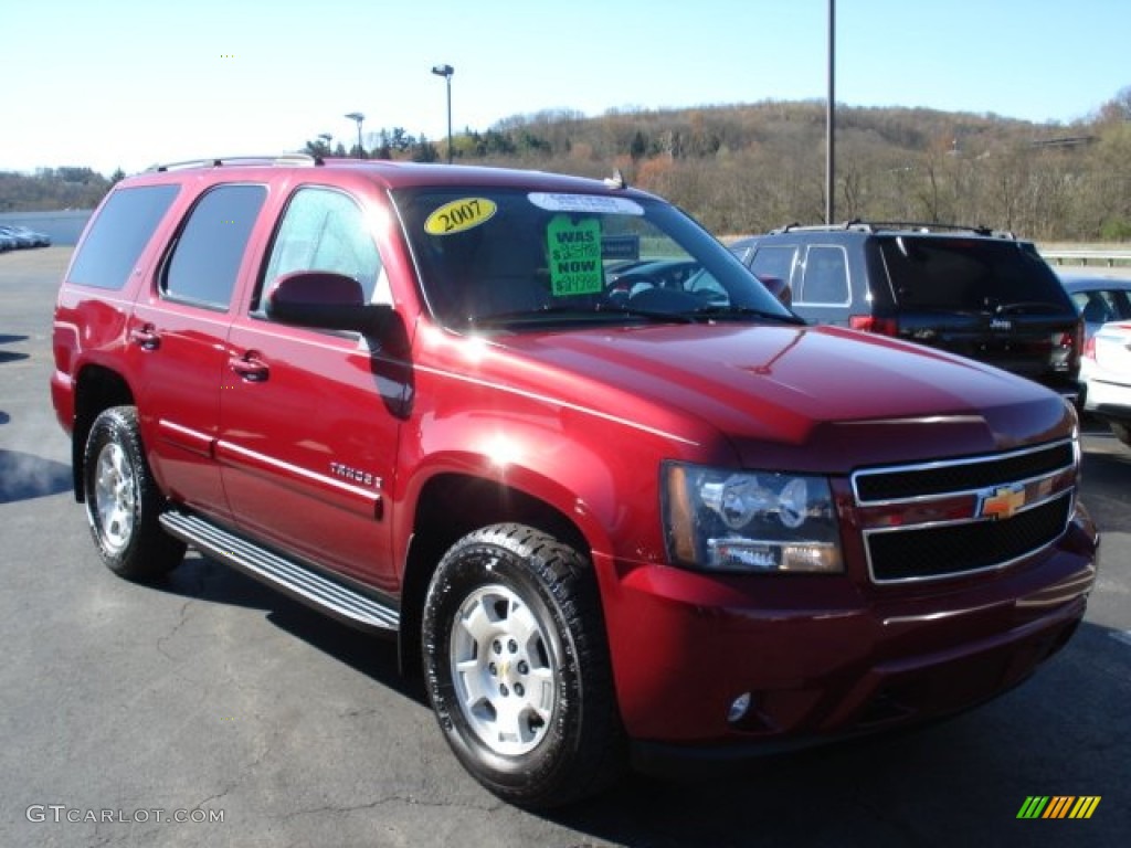 2007 Tahoe LS 4x4 - Sport Red Metallic / Dark Titanium/Light Titanium photo #4