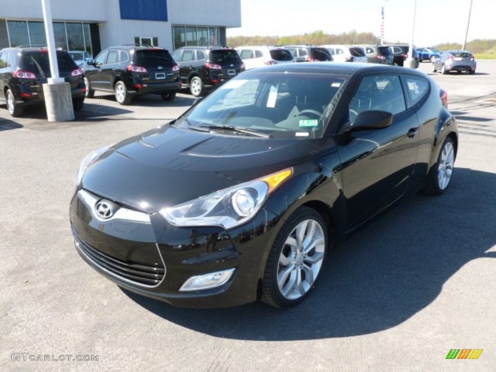 2012 Veloster  - Ultra Black / Black photo #3