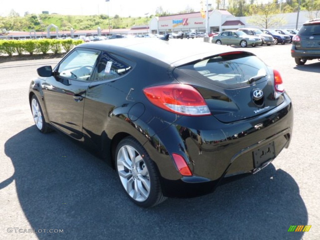 2012 Veloster  - Ultra Black / Black photo #5
