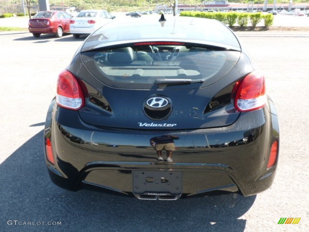 2012 Veloster  - Ultra Black / Black photo #6