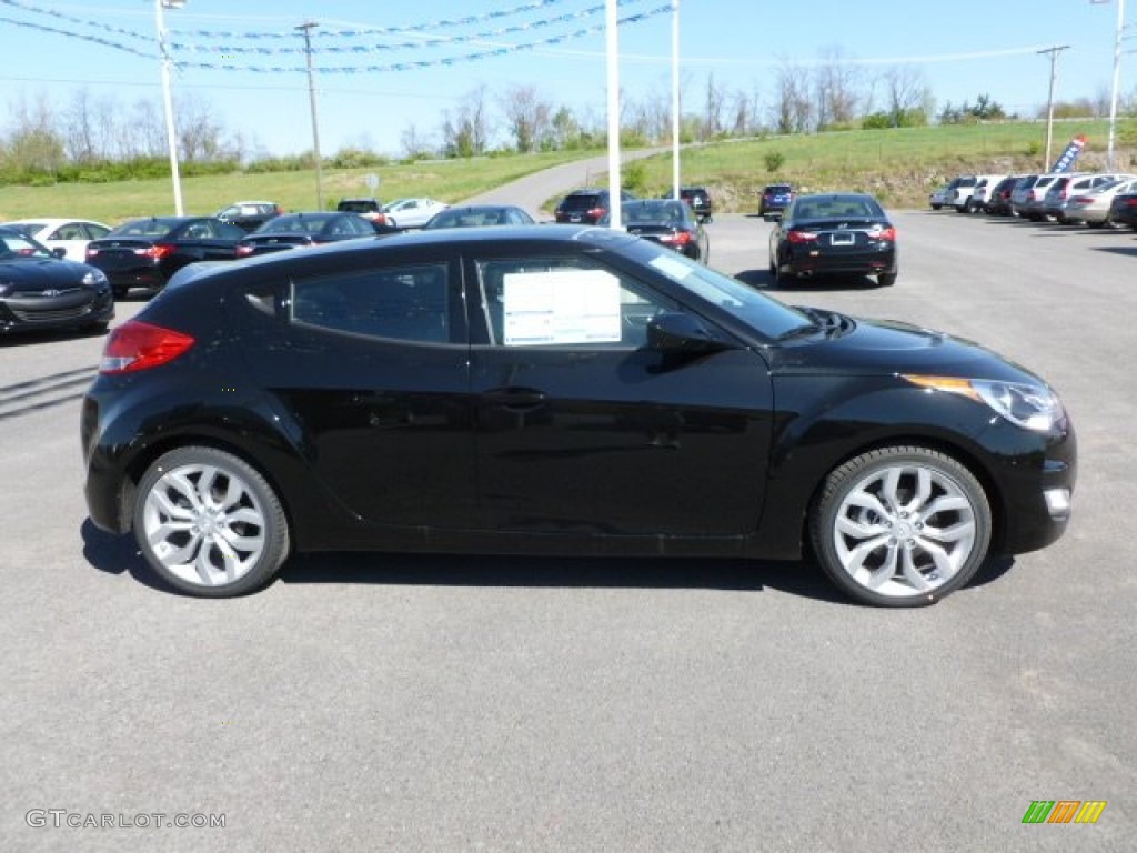 2012 Veloster  - Ultra Black / Black photo #8