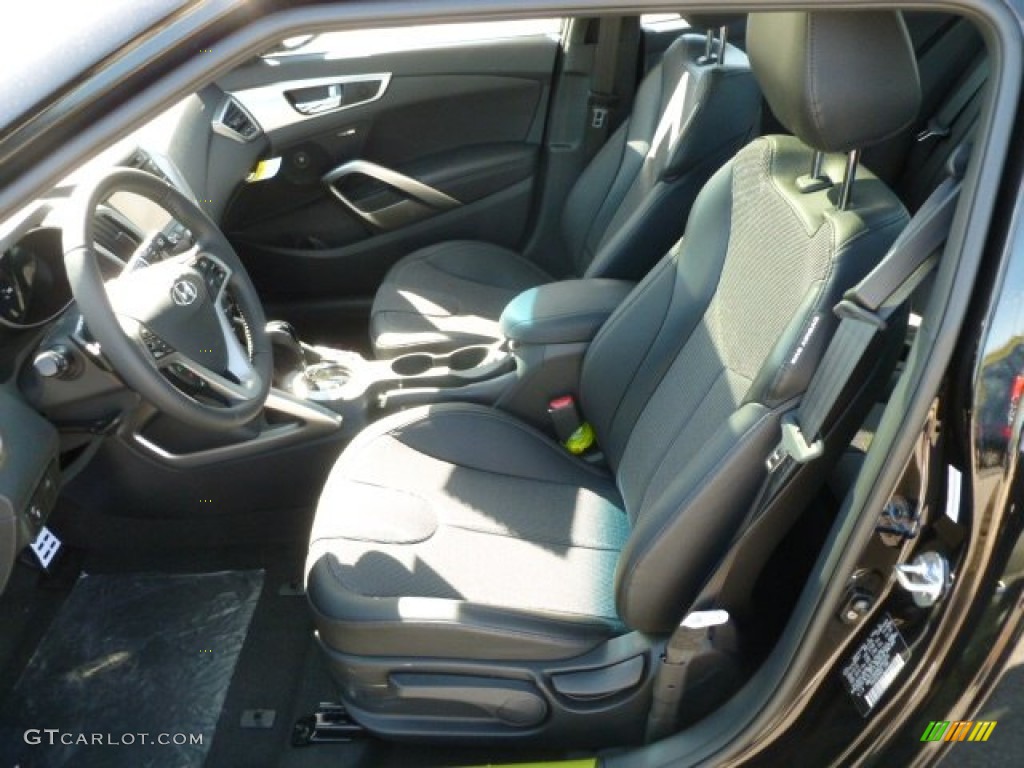 2012 Veloster  - Ultra Black / Black photo #15