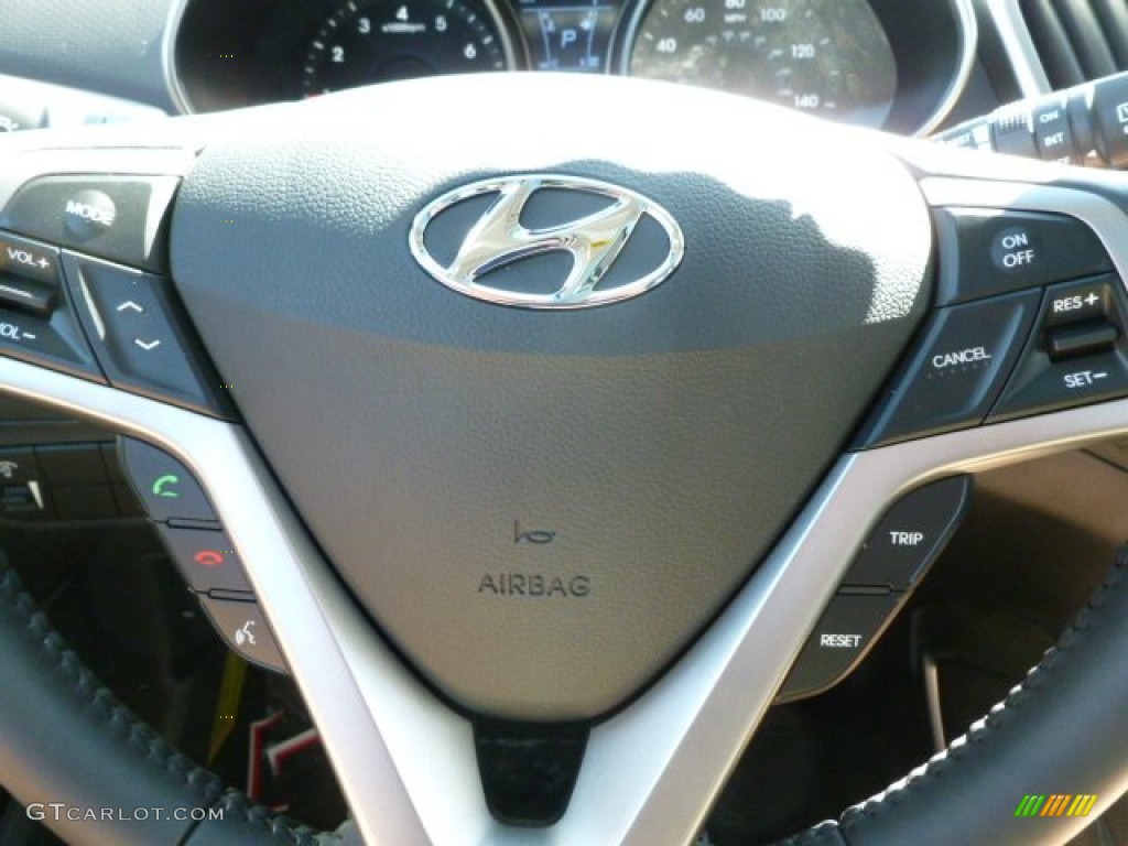 2012 Veloster  - Ultra Black / Black photo #18