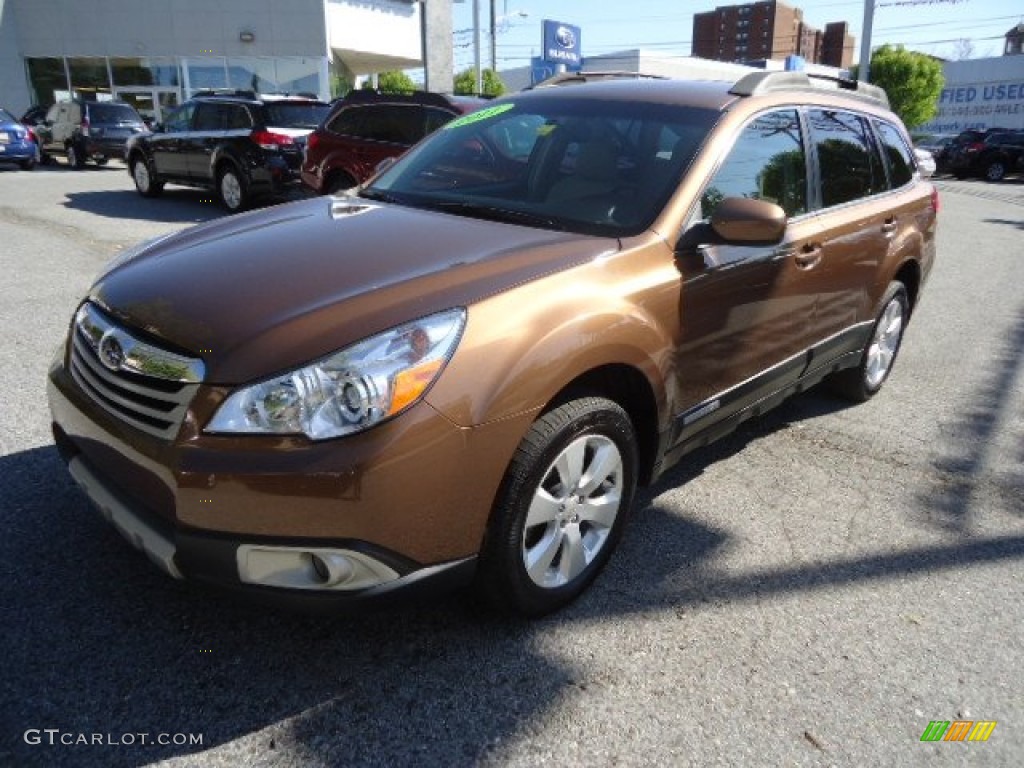 2011 Outback 2.5i Limited Wagon - Caramel Bronze Pearl / Warm Ivory photo #2
